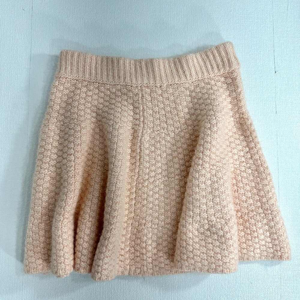 Lovers+friends knit a line mini skirt light pink size M